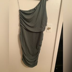 Express One Shoulder Slick Dress